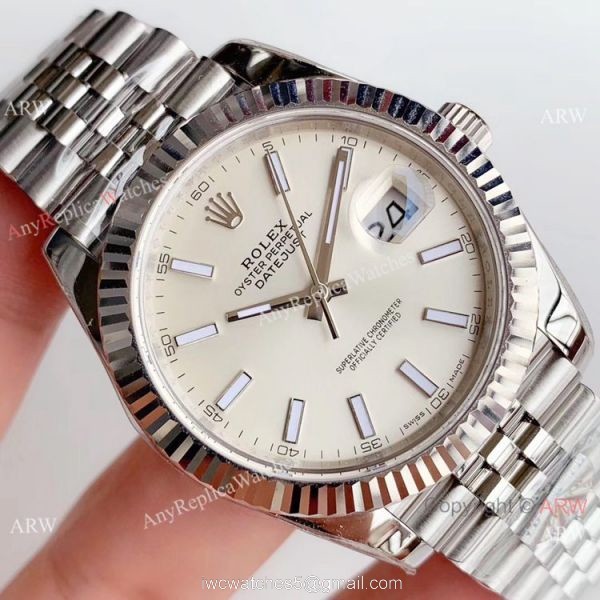 Replica Rolex Datejust II Swiss 2824 White Dial Watch AR Factory 3