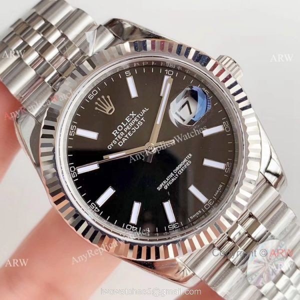 1:1 Super Clone Rolex Datejust II 904L Black Dial jubilee Watch Rolex AR Factory 3