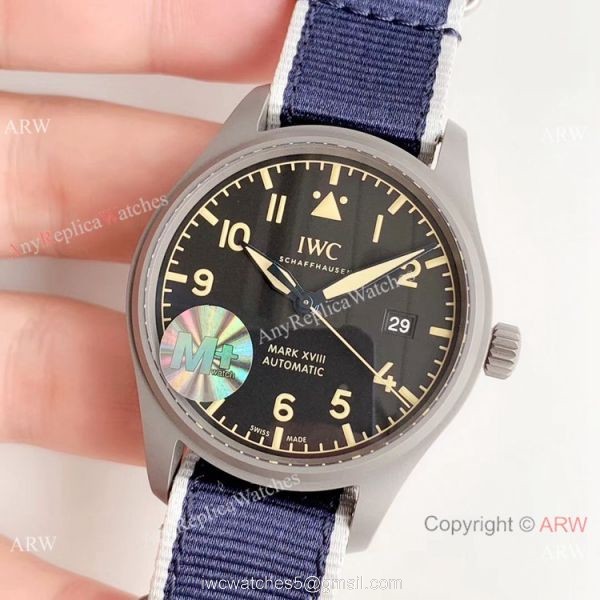 M+ Factory Swiss IWC Mark XVIII Replica Watch Titanium 40mm 3