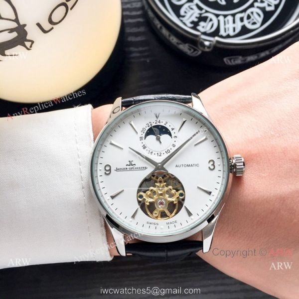 Copy Jaeger LeCoultre Flying Tourbillon Rose Gold watch Mens 3