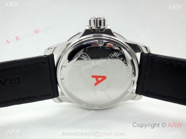 Fake Blancpain Fifty Fathoms Black Dial SS Watch Swiss Quality 3