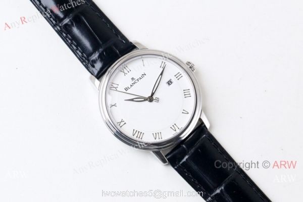 Swiss Grade Replica Blancpain Villeret Ultraplate Lovers Watch White Dial 3