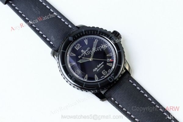 Blancpain Fifty Fathoms Automatique Black Steel Luxury Watch Swiss Grade Copy 3