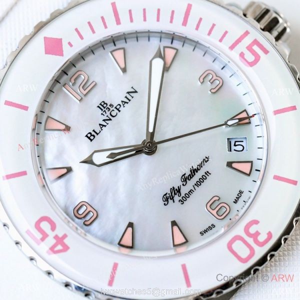 Replica Blancpain Fifty Fathoms Automatique Swiss 1315 Watch White Version 3