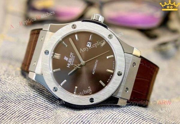 New Copy Hublot Classic Fusion Blue Dial Men Watch at ARW Replica Watches 3