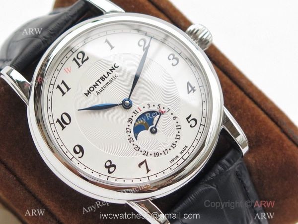 Swiss Montblanc Star Legacy Moon phase U0116508 White Dial Watch Best 1:1 Replica 3