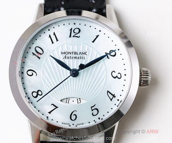 Swiss Montblanc Boheme Date SS Watch 33mm Women Mont Blanc Bracelet Replica 3