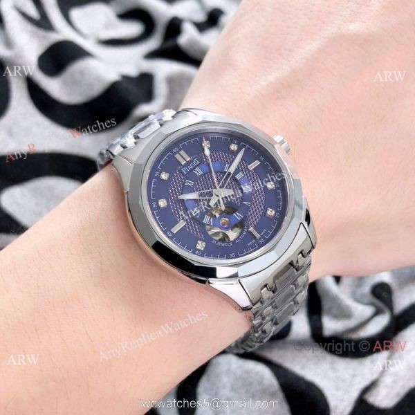 Best Replica Piaget Tourbillon Watches Sapphire glass Stainless Steel 3