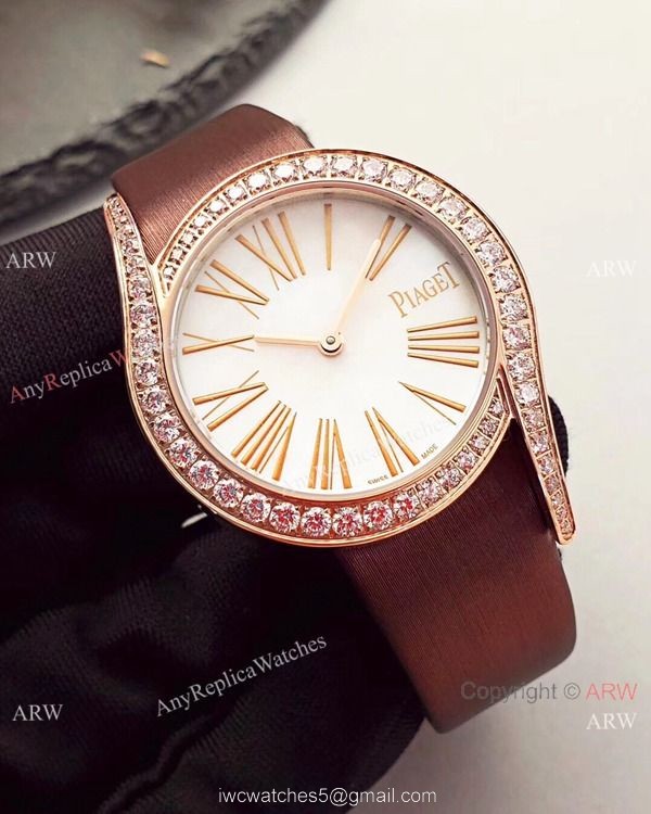 Best Copy Piaget Limelight Gala Rose Gold Diamond Ladies Watch 3