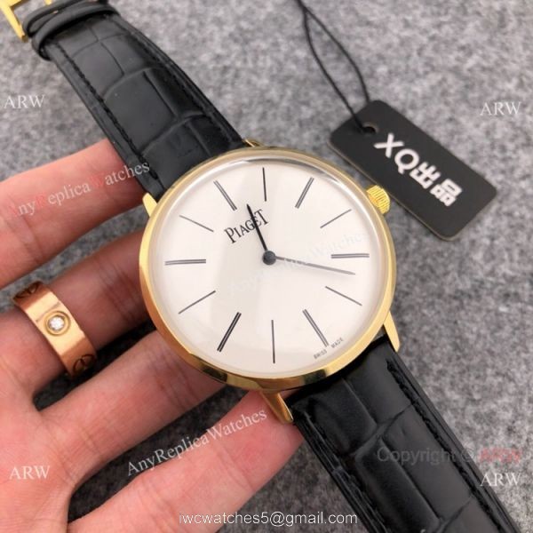 High Quality Piaget Altiplano Men Watches SS Black Dial 42mm 3