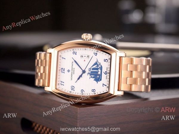 High Quality Vacheron Constantin Malte Stainless Steel Black Dial Watch 3