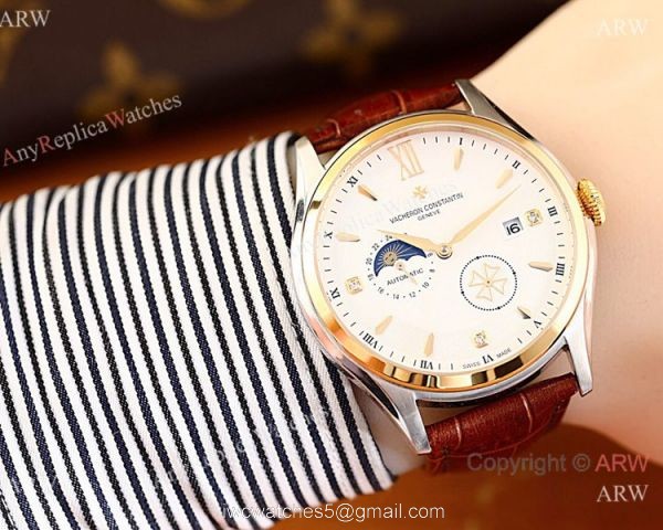 AAA Quality Copy Vacheron Constantin Geneve Watch with Moonphase Dial 3