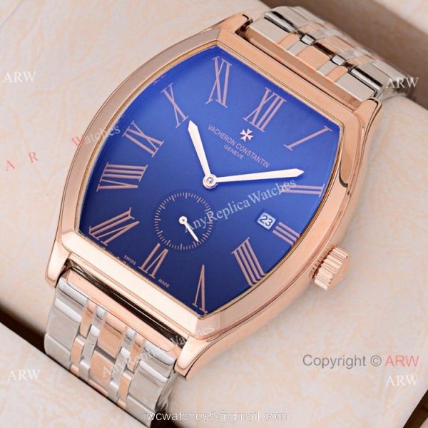 Buy Vacheron Constantin Geneve Fake Stianless steel Blue Dial Wristwatch 3