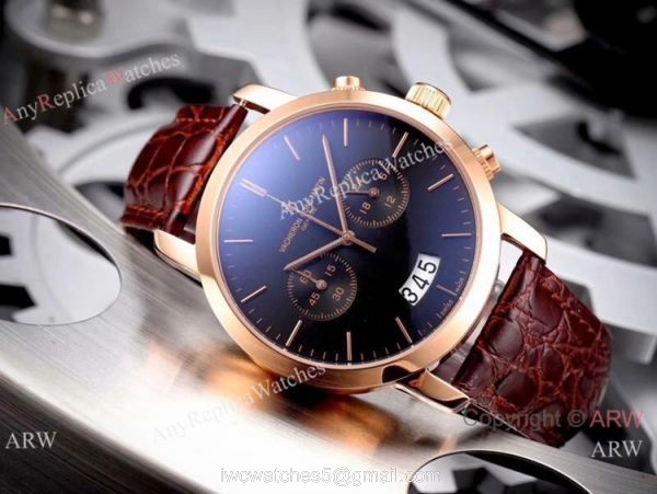 Copy Vacheron Constantin Geneve Chronograph Watches Rose Gold 3