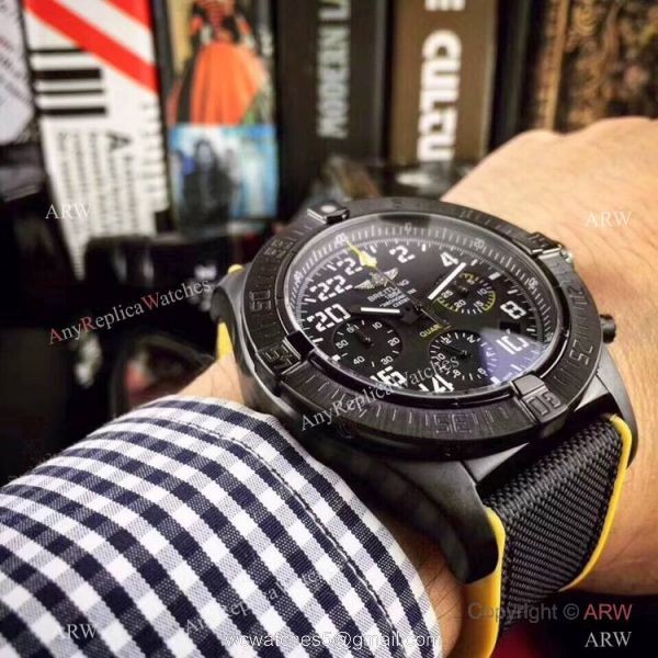 Best Copy Breitling Avenger Hurricane Solid Black Watch 43mm 3
