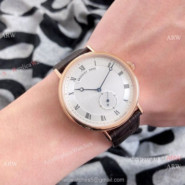 Copy Breguet Classique Automatic Watches Rose Gold Silver Dial 3