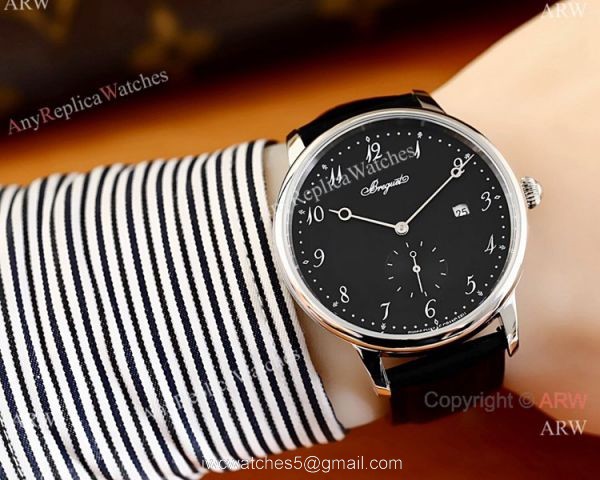 Replica Breguet Classique SS White Arabic Dial Watches 40mm 3