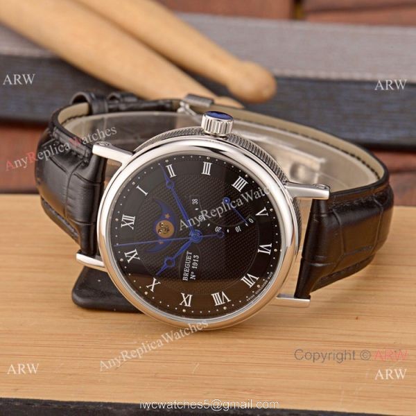 Breguet Classique Moon phase Replica Watch 2-Tone Rose Gold White Dial 3