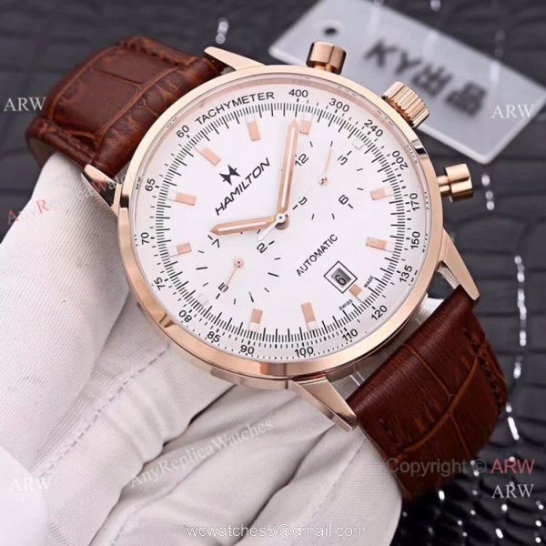 High Quality Copy Hamilton Grand Complications Men Watch SS Black Dial 3
