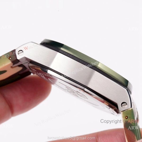 2019 Copy Audemars Piguet Royal Oak Offshore Watch SS Camouflage Strap 3