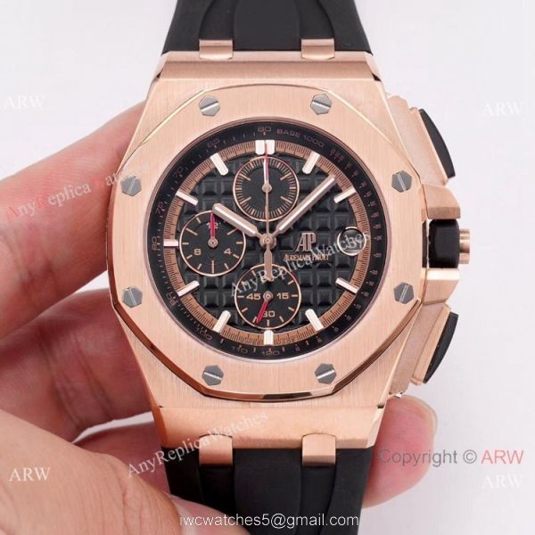 Copy Audemars Piguet Royal Oak Offshore SS BlackRed Face watch New Style 3