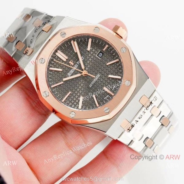 Audemars Piguet Royal Oak Selfwinding 2-Tone Rose Gold Watches Copy 3