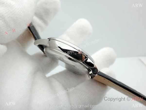 Replica Omega De Ville Moonphase Watch SS Silver Dial 3
