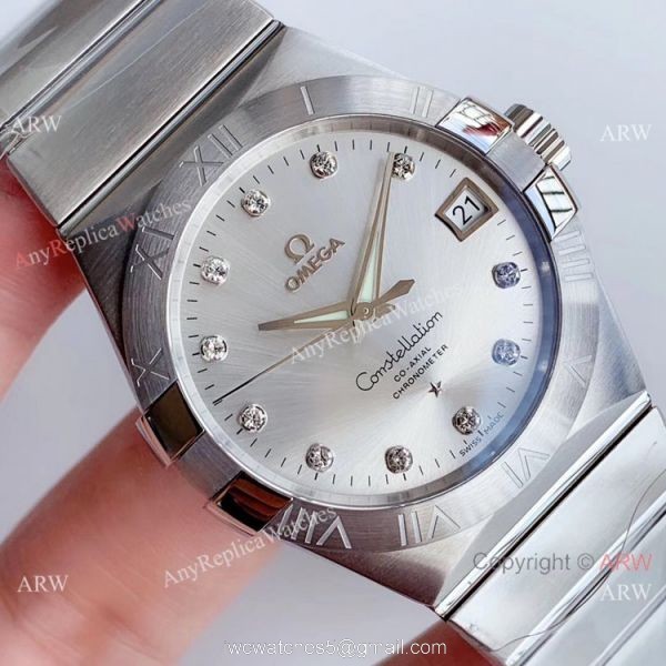 Super Clone Omega Constellation Stainless Steel Silver Dial 8500 Watch VSF 1:1 Best Edition 3