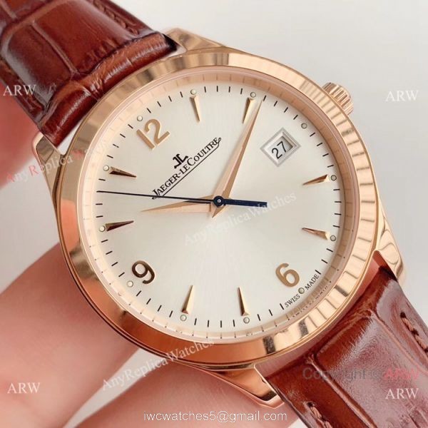 Swiss Copy Jaeger-LeCoultre Master Control Q1548420 Rose Gold White Watch ZF Factory 3