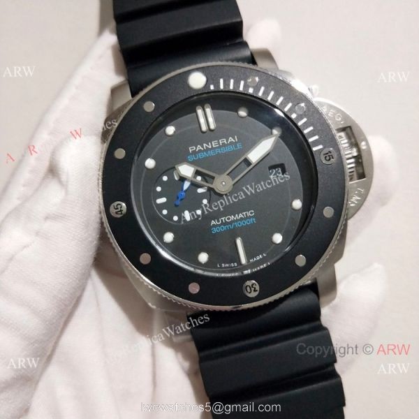 Copy Panerai Luminor Submersible PAM683 Watch Stianless Steel Black Bezel 3