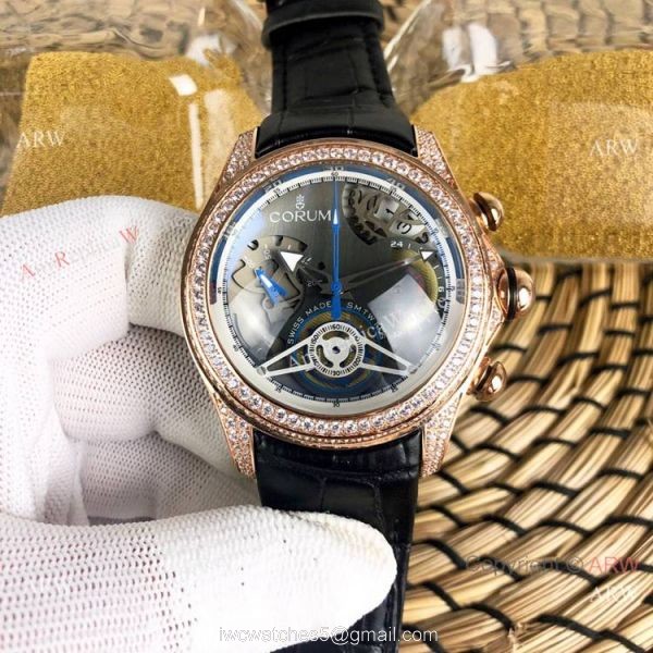 Corum Bubble Rose Gold Chronograph Face Watch for Sale Best Replica Corum Watches 3