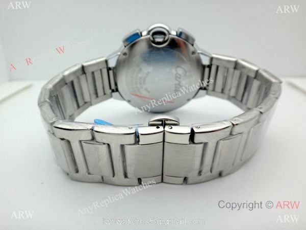 Cartier Ballon Bleu De Stainless Steel Chronograph Watch Replica 3