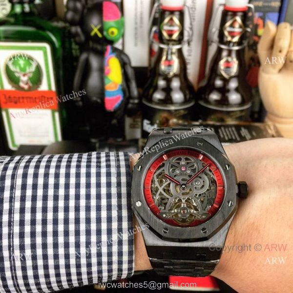 New Style Fake AP Skeleton Watch Audemars Piguet Royal Oak Gold Inner Watch 3