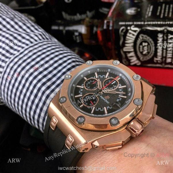 Japan Grade Copy Audemars Piguet Royal Oak offshore Michael Schumacher Watch Rose Gold 3