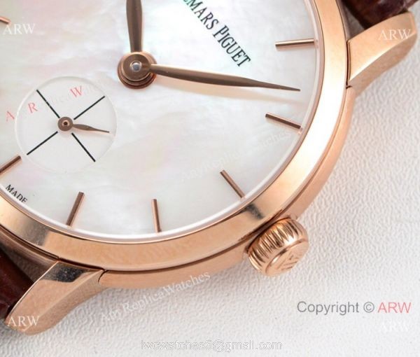 GBF Replica Audemars Piguet Jules Audemars Cal.3090 Watch Rose Gold White MOP Dial 3