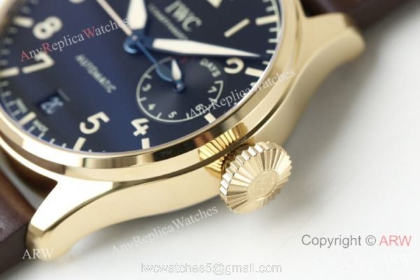 Swiss Grade 1 Replica IWC Big Pilots Heritage IW501005 Gold Watch 3