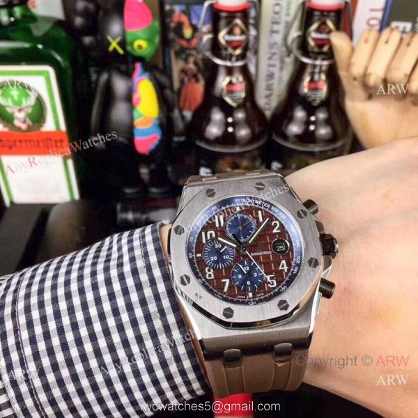Copy Audemars Piguet Royal Oak offshore Men Watches Blue Dial Automatic 3