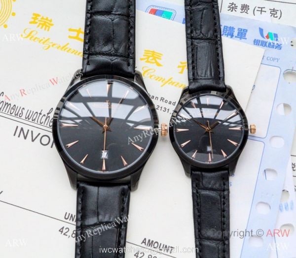 Low Price Copy Jaeger LeCoultre Master QUARTZ Watches SS Blue Dial 3