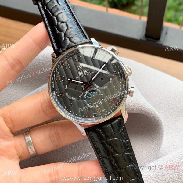 Copy IWC Portofino Grand Complication SS White Dial Watch Best Quality 3