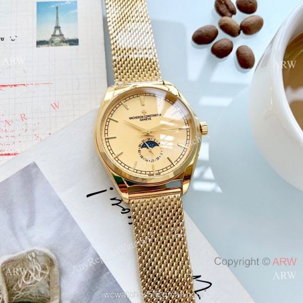 Vacheron Constantin Replika Watch Rose Gold Moonphase 3