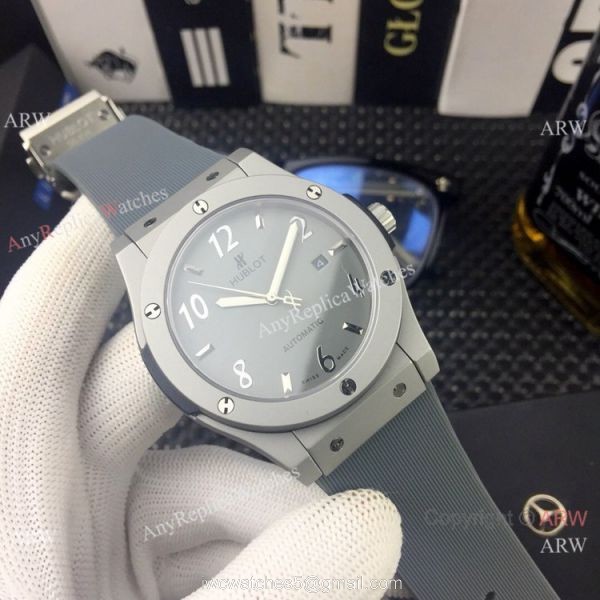 New Replica Hublot Classic Fusion Sand Case Silver Dial Watch 3