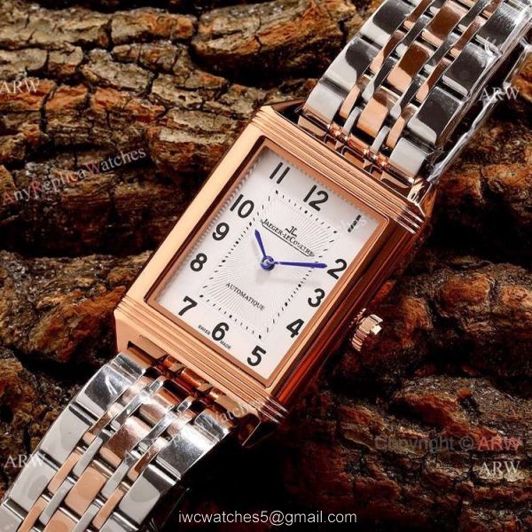 New Copy Jaeger-LeCoultre Reverso Classic 46mm Watch Stainless Steel Black Face 3