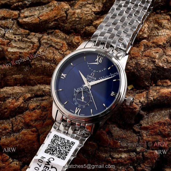 Omega De Ville Fake 40mm Watch 2-Tone Rose Gold Moonphase 3