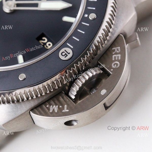 (VS) Swiss Panerai Luminor 1950 47 Submersible Titanium Watch Best Replica 3