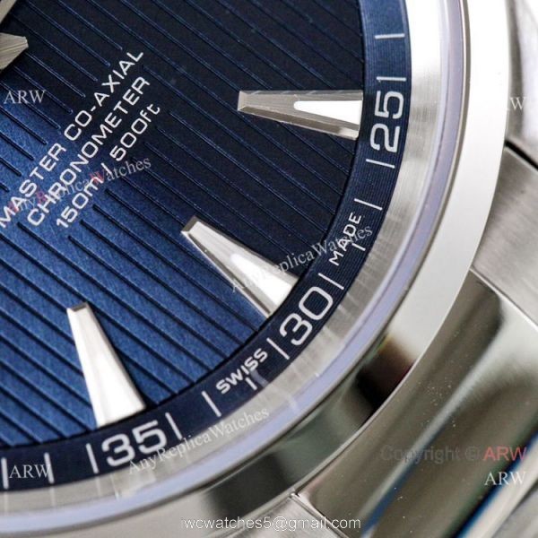 (VS)Swiss Grade Omega Seamaster Aqua Terra Copy 8500 watch Stainless Steel Blue Dial 3