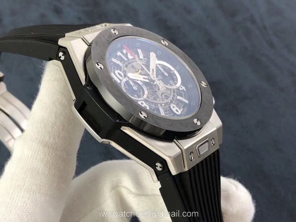 Swiss Hublot Big Bang Unico Titanium Ceramic Bezel Replica Watches 3