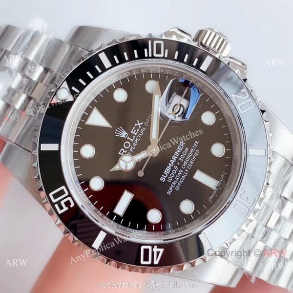 SWISS Rolex Submariner EW Factory 3135 Watch Stainless Steel Jubilee Strap 3