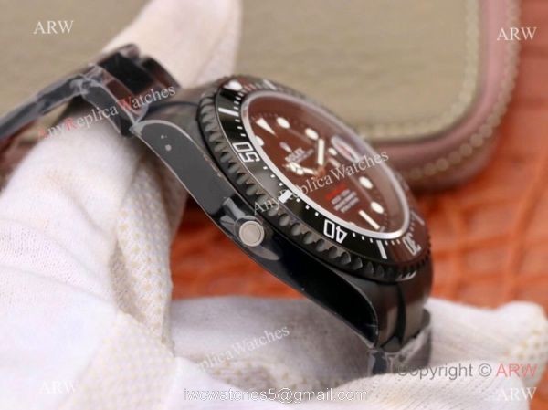 Swiss ETA2824 Rolex Sea Dweller 50th Anniversary Replica Watch Blacksteel 3