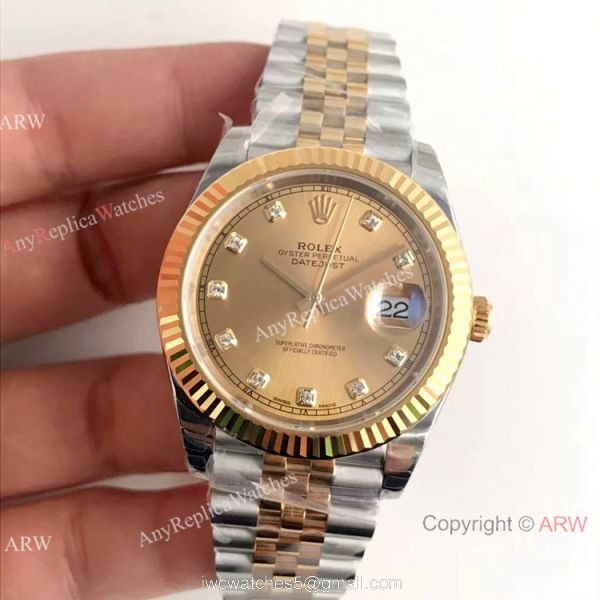 (EW) Rolex 3235 Datejust II Two-Tone Diamond Watches Rolex Grade 1 3