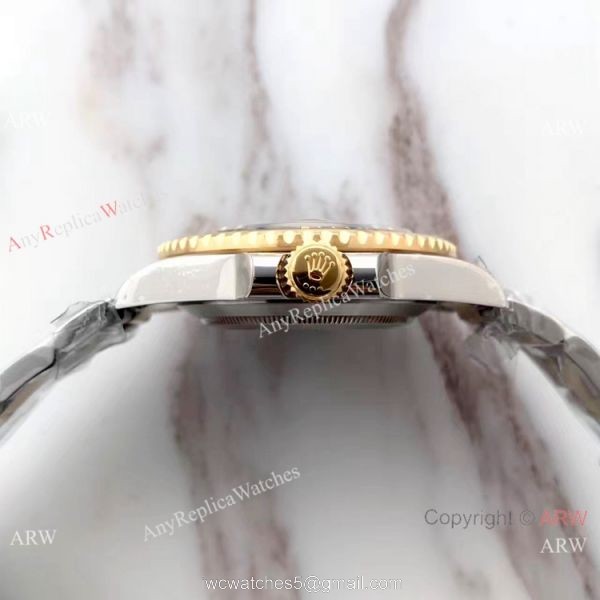 (EW) Clone Rolex Submariner EW Factory Two Tone Black Ceramic Watch 3135 3